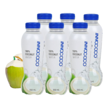 INNOCOCO泰国进口100%椰子水NFC果汁饮料含电解质350ml*6瓶