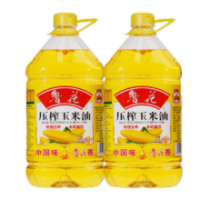 plus会员，概率券:鲁花 压榨玉米油5L×2 鲁花玉米油 压榨玉米油