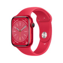 京东百亿补贴、plus会员：Apple Watch Series 8 智能手表 45mm 红色铝金属表壳+红色运动型表带【蜂窝款】MNKC3CH/A