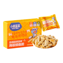 小鹿蓝蓝 高钙高铁高锌海苔鳕鱼脆饼干60g原味