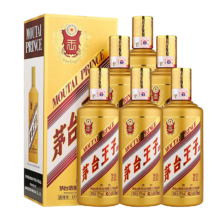 京东百亿补贴、plus会员、再降价:茅台（MOUTAI） 金王子 酱香型白酒 53度 500ml*6瓶 整箱装