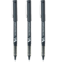 百乐（PILOT）BX-V5 直液式走珠笔中性水笔针管水笔签字笔 黑色 0.5mm 12支装