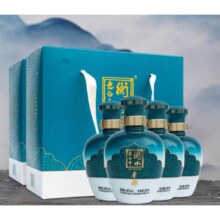 衡水老白干 青花手酿礼盒 62度白酒500ml*4瓶