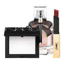 京东百亿补贴：YSL 圣罗兰 小金条 1966+反转巴黎 香水+NARS 大白饼 粉饼 彩妆套装