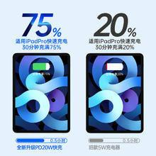 88VIP会员：aszune 艾苏恩 适用苹果ipad充电线ipadpro数据线15双Typec快充mini5平板Air4器6