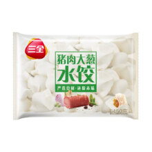 三全经典升级灌汤水饺 素水饺 状元水饺 方便家庭早餐晚餐速冻食品 大葱猪肉水饺450g约28个