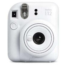 plus会员:富士（FUJIFILM） instax mini12立拍立得一次成像相机 3英寸相纸一次成像旅游相机 mini12 茉莉白