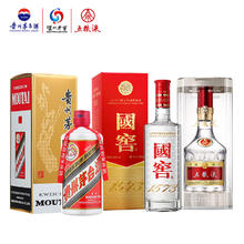 泸州老窖 茅台飞天23版+ 国窖1573+五粮液八代 酱香浓香型白酒 500ml*3瓶