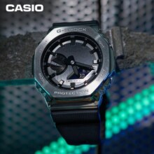 卡西欧（CASIO）手表男G-SHOCK八王子金属表盘学生运动日韩表送男友GM-2100-1A