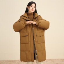 雪中飞新款女士连帽中长款羽绒服多色可选