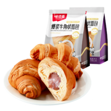 味滋源 牛角装面包  紫米味100g