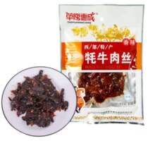 需首单、PLUS会员：草原惠成 牦牛肉丝 香辣味 45g