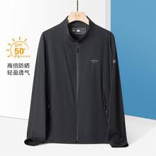 ROMON 罗蒙 轻薄空调凉感遮阳服男士外套休闲冰丝夹克外套男