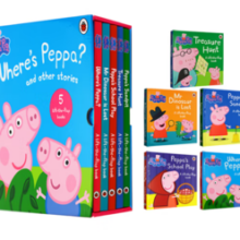 Peppa Pig 英文进口原版童书   佩奇在哪里 精装翻翻书套装