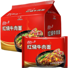 需换购：统一方便面 红烧牛肉味 五连包 100g*5袋装
