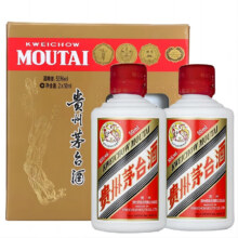 京东百亿补贴、PLUS会员：茅台（MOUTAI）飞天 53度 酱香型白酒 50ml*2 双瓶礼盒装