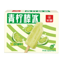 PLUS会员：Bright 光明 青柠棒冰70g*6支装 *5件+凑单