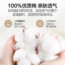 HLA 海澜之家 轻奢床上四件套纯棉全棉100床单被套床笠夏季新款床品三