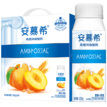 plus会员：伊利 安慕希黄桃燕麦风味酸牛奶200g*10盒/箱 *4件