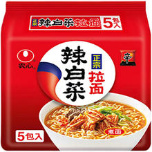 NONGSHIM 农心 辛拉面 辣白菜拉面 袋面五连包120g*5袋