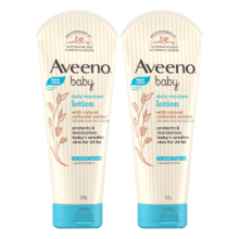 plus会员:艾惟诺（Aveeno）婴儿润肤乳天然燕麦儿童面霜宝宝身体乳补水保湿227g*2 无香型  25年9月效期