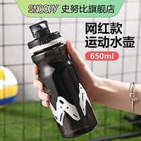 SNOOPY 史努比 大容量水杯男女生夏季健身太空杯耐高温食品级学生运动水壶