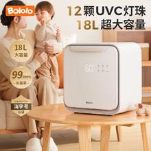 百亿补贴：Bololo 波咯咯 奶瓶紫外线消毒柜 四面灯珠+双风烘干+24L