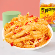谭八爷 柠檬酸辣无骨鸡爪红油酸辣 含笋??500克*2罐