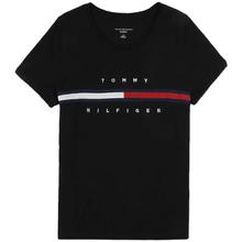 TOMMY HILFIGER 汤米新款时尚百搭刺绣字母Logo短袖T恤女