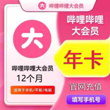 BILIBILI 哔哩哔哩 大会员年卡