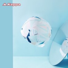 卡帕（Kappa） 游泳帽男女通用布帽舒适加大长发防水大号护耳不勒头游泳帽 几何白【布帽】