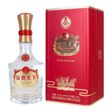 PLUS会员：五粮液股份 富贵天下 牡丹吉祥 红钻版 浓香型白酒 52度 500ml 单瓶装