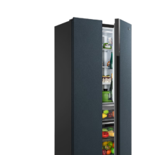 预售、PLUS会员：Midea 美的 60厘米薄系列 BCD-458WKPZM(E) 风冷对开门冰箱 458L 烟雨灰
