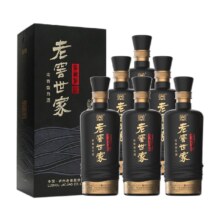 88VIP:泸州老窖世家鉴藏装52度浓香型白酒整箱装酒水500ml*6瓶粮食酒