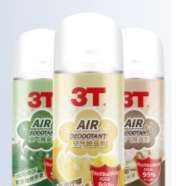 PLus会员，3T 车内除味除臭汽 清爽柠檬 180ml 1瓶 （空气除臭剂）