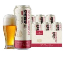 1号会员店 拉格壹号 全麦精酿黄啤酒 500ml*6罐/箱