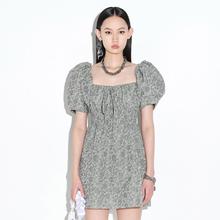 限尺码：d'zzit 地素 夏专柜泡泡袖短款a字连衣裙女