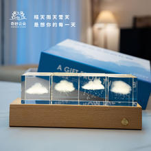 FANTASTIC CLOUD 奇妙云朵 领养一朵云 云朵发光摆件 充电版 生日礼物送女友男友 520礼盒装 晴雷雨雪