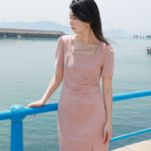 3COLOUR 三彩 法式镂空连衣裙