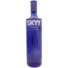概率劵，Plus会员：深蓝（SKYY）原味 伏特加 美国进口洋酒 40度 1000ml 老包装