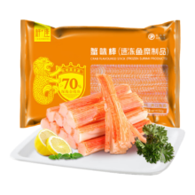 plus会员、概率券：鲜逢 蟹味棒500g 蟹棒蟹肉棒 鱼糜含量≥70% 火锅丸子火锅食材关东煮