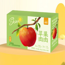 20点 限量500份：晒果果零添加苹果肉肉礼盒500g