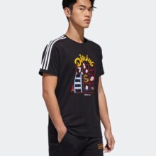 adidas NEO neo 男装圆领休闲印花T恤