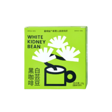 plus会员：碧翠园 白芸豆黑咖啡粉0脂肪0蔗糖 2g*10杯 速溶冻干咖啡