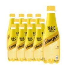 Coca-Cola可口可乐 Schweppes怡泉苏打水气泡水 400ml*12瓶*2件