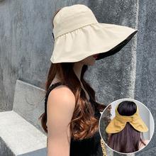 BONAS 宝娜斯 黑胶防晒渔夫帽 大檐