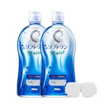 【自营】ROHTO乐敦C3隐形眼镜美瞳杀菌滋润型保湿护理液500ml*2瓶