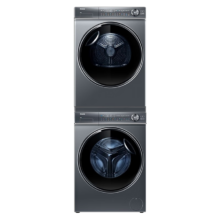 再降价、PLUS会员：Haier 海尔 云溪系列 XQG100-BD14376LU1+HGY100-F376U1 热泵洗烘套装 极夜灰