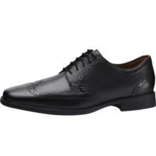 Clarks【父亲节礼物】其乐男士德比鞋英伦风布洛克雕花商务正装皮鞋四季 黑色261462198 43