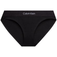 Calvin Klein内衣【双重引力带】女士ck字母提花棉质性感比基尼内裤女QF6993AD UB1-太空黑 M